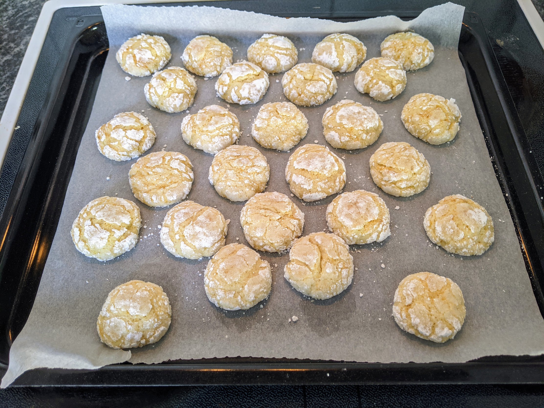 Biscuits craquelés au citron