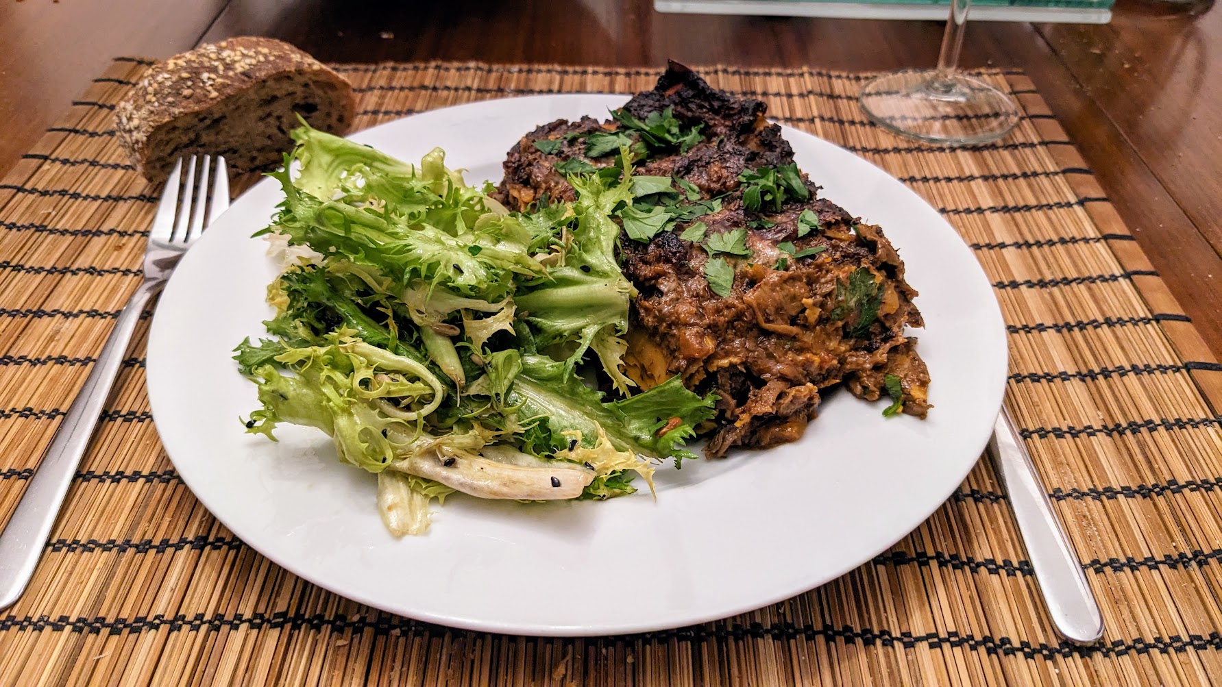 Lasagnes de champignons épicés